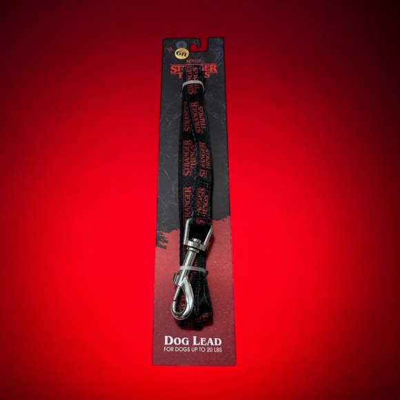 Netflix Other - STRANGER THINGS Dog Leash 6 ft NWT Lead Black Red Gift Pet Puppy